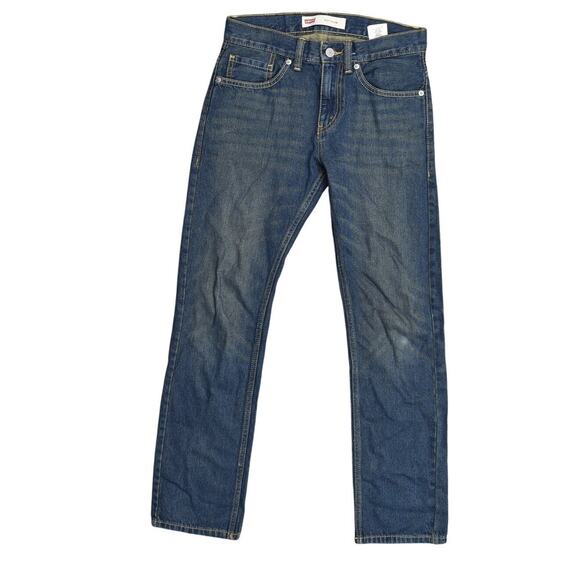 Levi's Blue Straight Jeans Unisex Kids Size 16 28x28 Preowned 511 slim Fit - Picture 1 of 10